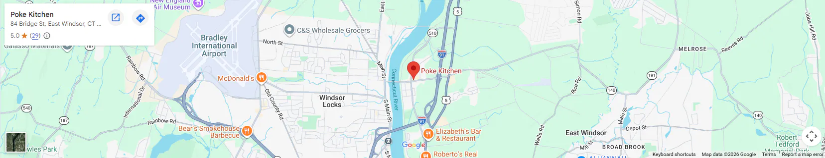 Location 84 Bridge St, East Windsor, CT 06088